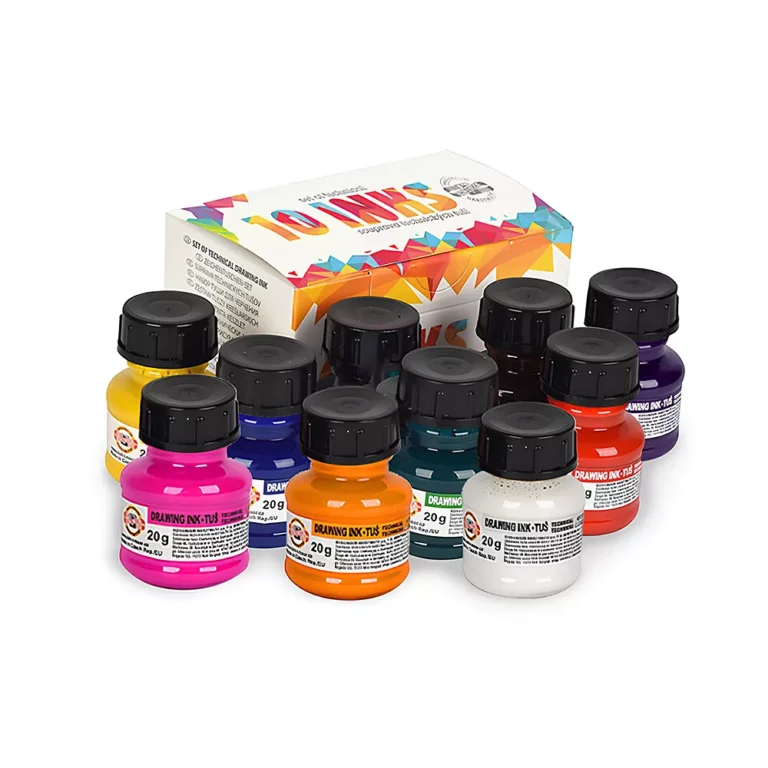 ست مرکب طراحی وکالیگرافی ۱۰ رنگ کوه نور