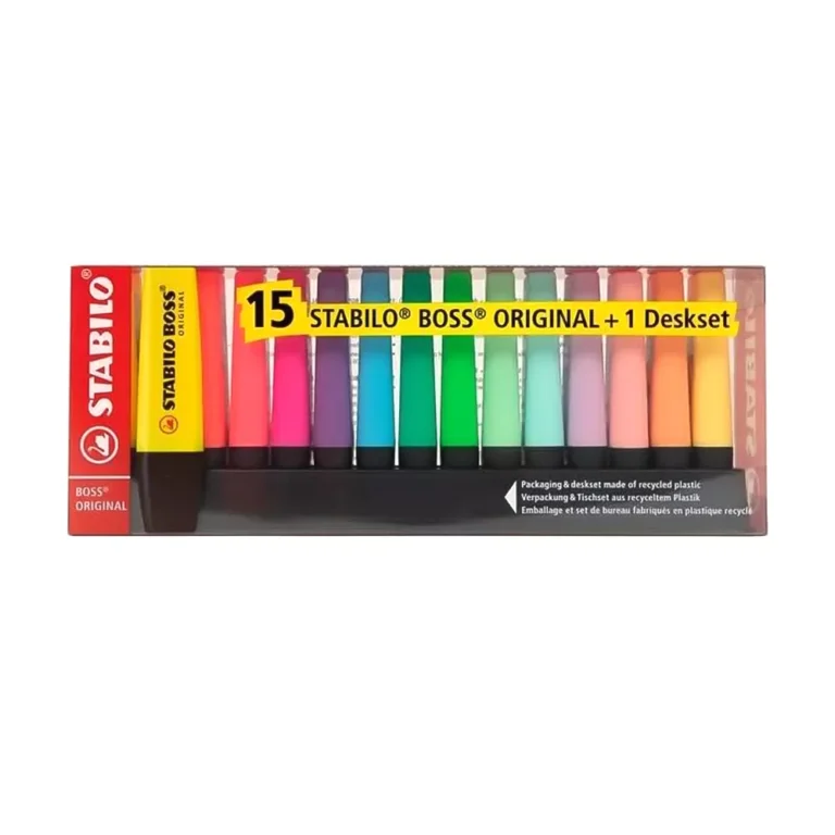 هایلایتر استابیلو ۱۵رنگ‌استنددار